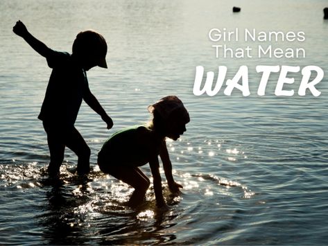 If you're expecting a little girl, then you're likely looking for a beautiful name that captures a bit of strength and adventure while also conjuring a soothing, feminine vibe. From roaring ocean waves to bubbling creeks, water can capture those sentiments. If that's what you're looking for, then consider one of these girl names that mean water. #girlname #babyname Water Names Boy, C Baby Boy Names, Names Starting With C, Boy Middle Names, Boy Name Meanings, Middle Names For Girls, Boy Girl Names, Cute Nicknames