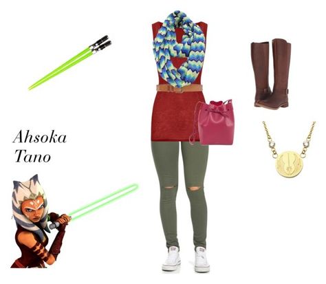 "Ahsoka Tano - Star Wars: The Clone Wars" by melodystarlight ❤ liked on Polyvore featuring American Vintage, Mansur Gavriel, Pepe Jeans London, Le Nom, Timberland, Tano, disneybound, starwars, ahsokatano and theclonewars Sabine Wren Disneybound, Ashoka Tano Disneybound, Disneybound Ahsoka, Ahsoka Tano Disneybound, Ahsoka Disneybound, Ahsoka Cosplay, Star Wars Inspired Outfits, Star Wars Disneybound, Disney Bound Outfits Casual