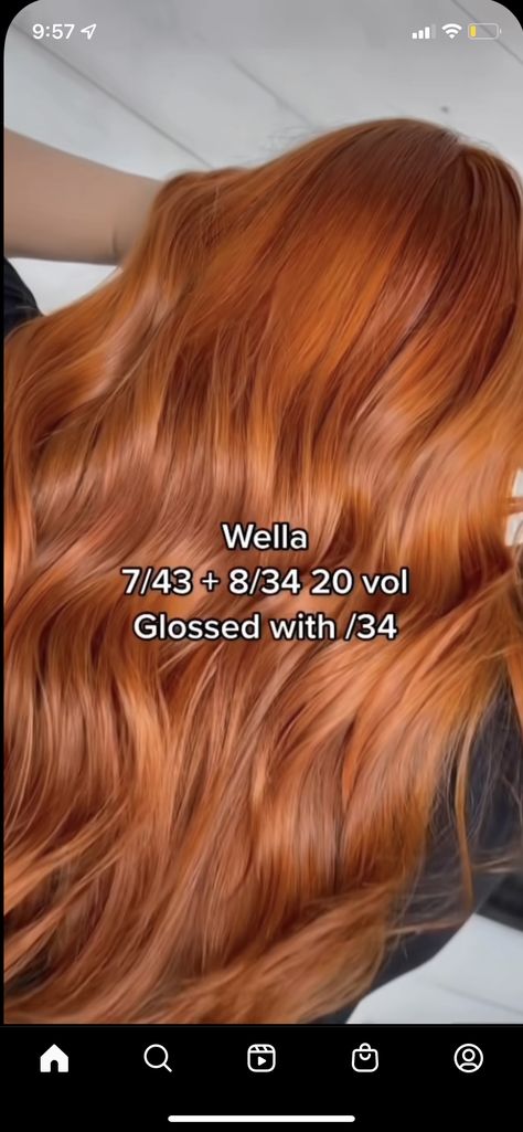 Muted Ginger Hair Color, Ginger Hair Combinations, Ginger Hair Color Wella, Rooted Ginger Hair, Wella Color Formulas Copper Red Hair, Wella Copper Hair Color Formula, Ginger Hair Fair Skin, Keracolor Copper, Copper Pumpkin Hair