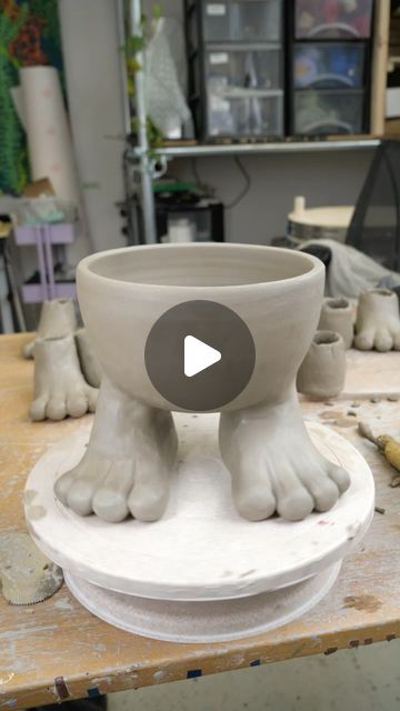 Hannah Simpson Studio on Instagram: "Who doesn’t want a fruit bowl with toes? 

#ceramic #ceramics #clayart #artistsoninstagram #smallbusiness #uniqueceramics #sculpture #bowl #ceramicbowl" Sculpture Bowl, Pottery Fruit Bowl, Pottery Fruit, Clay Works, Diy Bowl, Advanced Ceramics, A Fruit, Unique Ceramics, Pottery Ideas