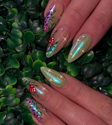 Cottage Core Nails, Shellac Colors, Nail Art Designs Summer, Cute Gel Nails, Chic Nails, Dope Nails, Nail Tech, Cottage Core, Fake Nails