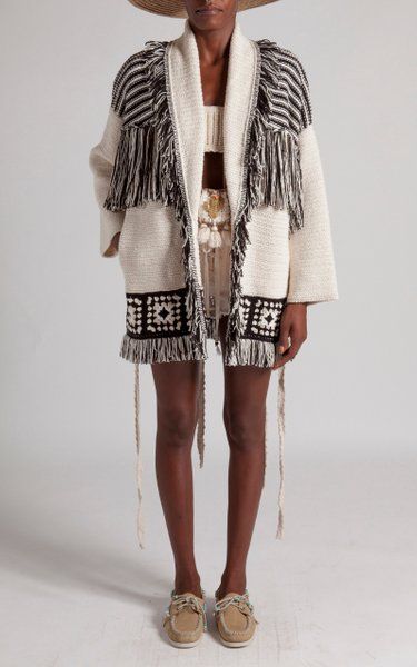 El Paso Crochet Cardigan By Alanui | Moda Operandi Knit Fashion Knitwear Inspiration, Southwestern Outfits, Boho Chic Style, Knitwear Fashion, Bohemian Clothes, Knit Fashion, Inspiration Mode, Crochet Cardigan, Boho Chic Fashion