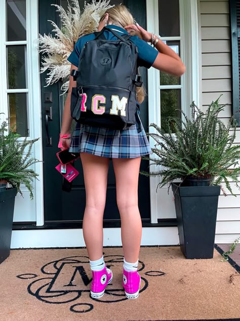 Preppy Private School, Preppy School Uniform, Aesthetic Private School Uniforms, School Uniform Aesthetic Girl, Girl Uniform Outfits Private School, Private School Uniforms Aesthetic Girl, Checked Skirt Outfit, Private School Uniforms, Checked Skirt