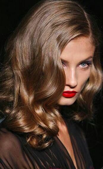 Twisted Hair, Veronica Lake, Hair Brown, Long Blonde, Perfect Curls, Good Hair Day, Red Lipstick, Hair Envy, Light Brown Hair