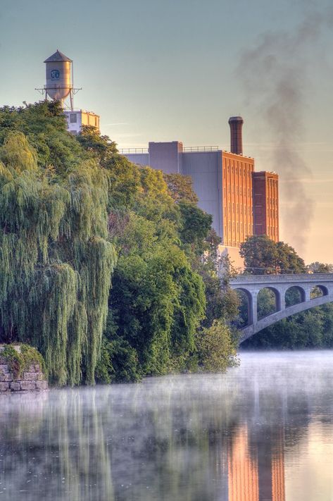 Sunrise In Peterborough, Ontario, (And An Interesting Life Perspective) Peterborough Ontario, Psych Major, Hunter Street, High Clouds, Downtown Toronto, Peterborough, Water Tower, Mother Earth, Seattle Skyline