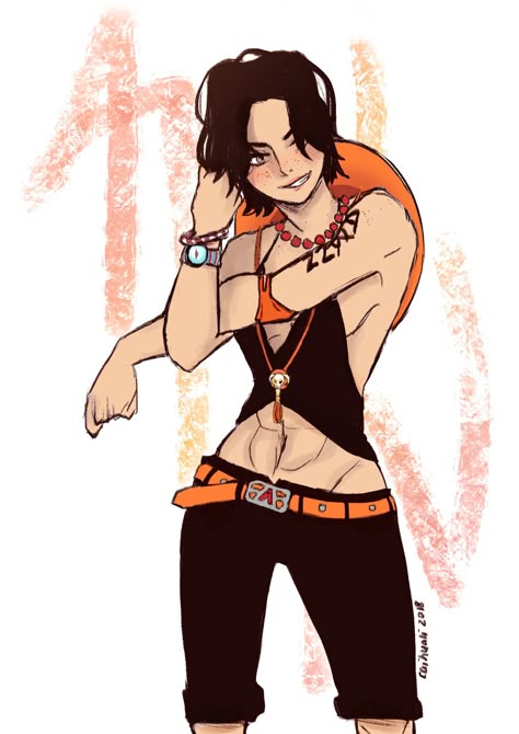 Ace One Piece Genderbend, Portgas D Ace Genderbend, Fem Ace Cosplay, Fem Ace One Piece, Ace Female Cosplay, Female Ace One Piece, Port Gas D Ace, Ace Genderbend, Trio Asl