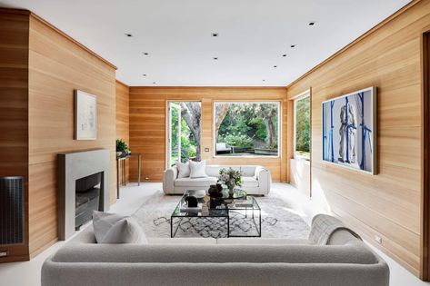 A tranquil, carefully restored 1940 William Wurster home in Pacific Heights asks $6.9 million - 7x7 Bay Area Pacific Heights, Level Homes, Church Design, Urban Living, California Homes, Prefab Homes, Historic Home, Douglas Fir, Back Garden