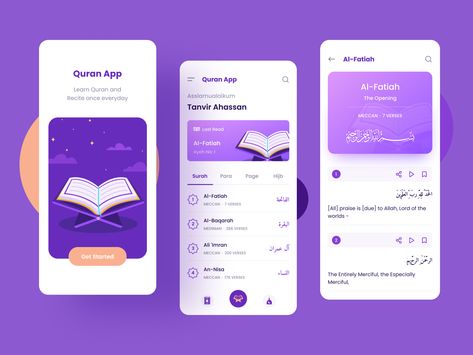 Quran App, App Making, Journal App, Ui Design Dashboard, Quran Kareem, App Design Layout, Ux App Design, Ui Ux App, App Concept