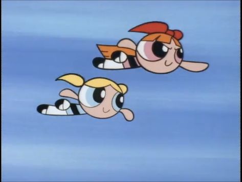 Bubbles And Blossom, Bestie Aesthetic, Power Puff Girls Bubbles, Tv Girl, Power Puff, Puff Girl, Best Sister, Tv Girls, Power Girl