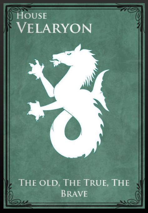 Casa Velaryon House Velaryon Sigil, House Velaryon Aesthetic, Velaryon Art, House Velaryon, Game Of Thrones Sigils, Dessin Game Of Thrones, Game Of Thrones Quotes, Fire Book, House Games