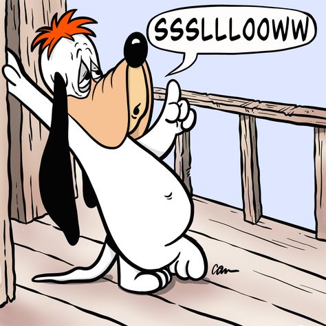 Droopy the dog relaxing for junetoon, drawn by Chuck Carson Droopy The Dog, Droopy Dog Cartoon, Looney Tunes Funny, Dog Relaxing, Old Cartoon Characters, Scrappy Doo, Tex Avery, Snoopy Funny, Looney Tunes Cartoons