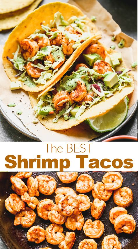 Shrimp Mexican, Grilled Shrimp Tacos Recipe, Best Shrimp Tacos, Best Shrimp Taco Recipe, Shrimp Taco Sauce, Easy Shrimp Tacos, Tacos Shrimp, Healthy Shrimp Tacos, Cilantro Shrimp