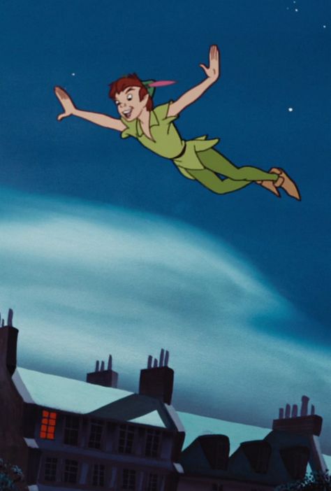 Peter Pan, Peter Pan Flying, Peter Pan Wallpaper, Peter Pan 1953, Peter Pan Disney, Iphone Quotes, Peter Pan And Tinkerbell, New Wallpaper Iphone, Images Disney, Disney Dreams