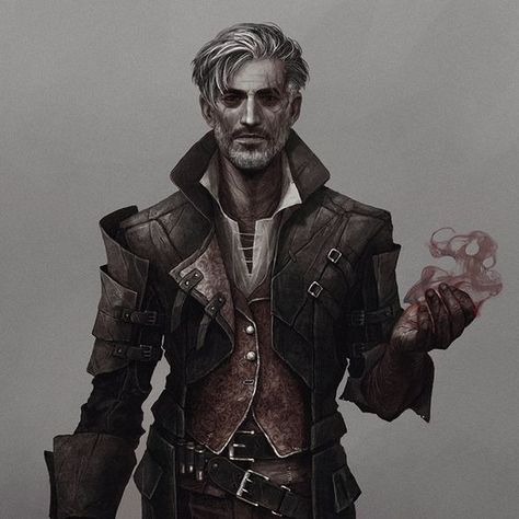 Warlock Dnd, Blood Mage, Dragon Age Rpg, Dnd Stats, Blood Hunter, Roleplay Characters, Dungeons And Dragons Characters, Human Male, Dnd Art