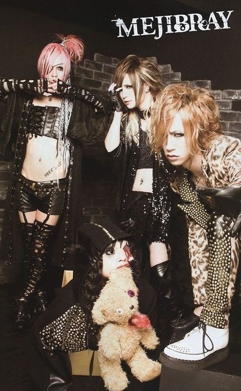 Mejibray Poster, Angura Kei Aesthetic, Visual Kei Fashion, Kei Visual, Kamijo, Kei Fashion, Dir En Grey, Japanese Rock, Stage Costume