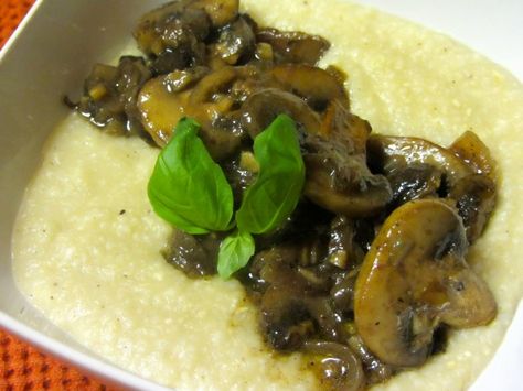 Mushroom Smothered Grits Savory Recipes, Art Food, Grits, Bbq Recipes, Savoury Food, Consciousness, Health Food, Love Food, Grilling