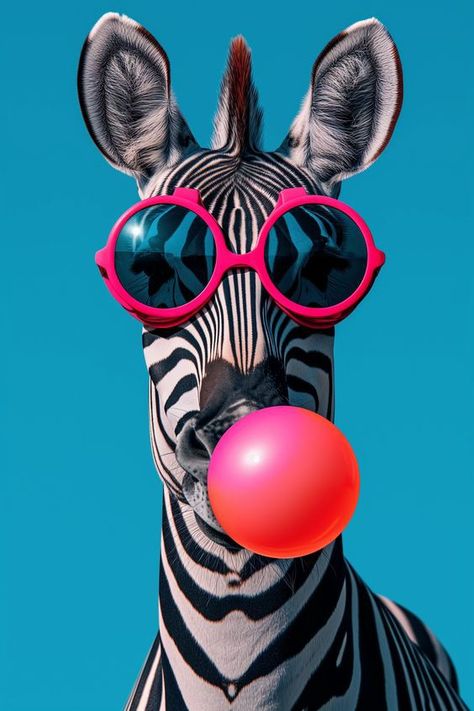 Rick And Morty Poster, Trend Tiktok, Zebra Art, Pop Art Animals, Cool Pictures For Wallpaper, Trending Pins, Pet Logo Design, Art Gallery Wallpaper, Pink Sunglasses