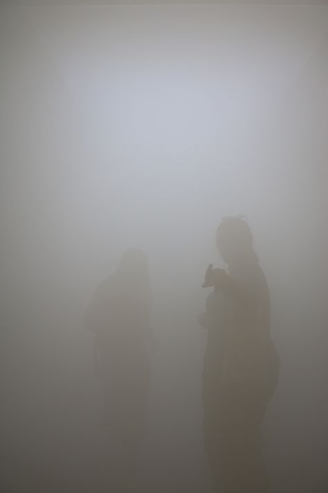 Fog misty shadows. #art #shadows #fog #mist #photography #mysterious #eliasson #tatemodern #grey #dark #darkness The Mist Aesthetic, Mist Aesthetic Dark, Fog Aesthetic Dark, Fog Photoshoot, Dark And Mysterious Aesthetic, Mist Aesthetic, Aesthetic Fog, Mist Magic, Mist Photography