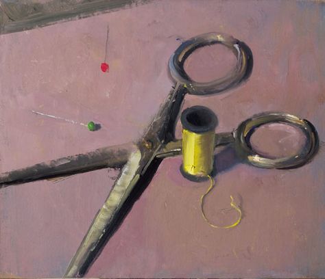 a painting a day Scissor Painting, Scissors Painting, Duane Keiser, Knitting Images, Painting A Day, Knit Art, Sewing Scissors, Life Paintings, Paintings I Love