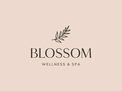 Blossom Logo by Insigniada - Branding Agency on Dribbble | abstract  beauty  blossom  blossoms  flower  flowers  logo  logo design  modern  spa spa logo  wellness  wellness logo Blossom Logo Design, Blossom Logo, Knot Logo, Bakery Logos, Spa Logo Design, Pretty Logo, Modern Spa, Graphic Design Jobs, Spa Branding