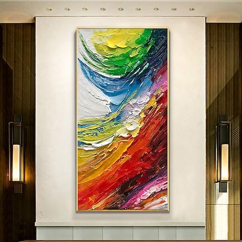 Vertical Canvas Painting, Vertical Paintings, Entry Mudroom, Painted Wall Art, Wall Art On Canvas, Vertical Wall Art, Hand Painted Wall Art, Painting Subjects, Hand Painted Walls