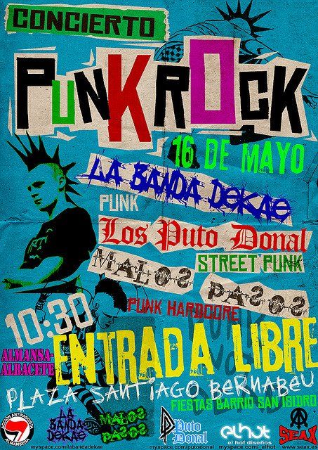 Punk Typography, Punk Bands Posters, Punk Show, Punk Zine, Poster Punk, Punk Culture, Punk Poster, Zine Design, Arte Punk