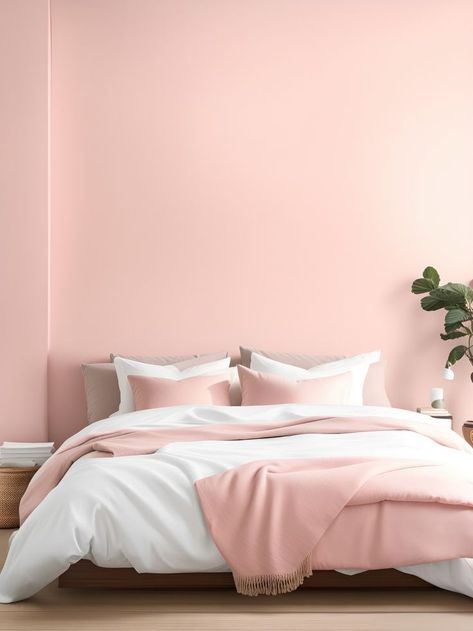 #ModernPinkBedrooms That Wow Pink Bedroom Inspirations, Peach Paint Colors, Blue Playroom, Peach Rooms, Peach Bedroom, Peach Paint, Serene Bedroom, Pink Bedrooms, Pastel Colour Palette