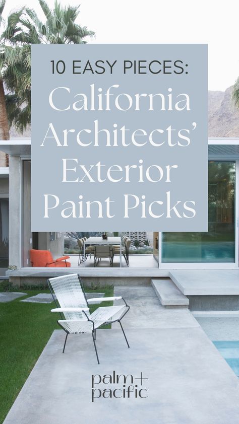 Discover a curated selection of California architects' exterior paint color picks in this captivating article. Explore 10 easy-to-implement color choices that capture the essence of the California aesthetic. From soothing coastal blues to warm earthy tones, find inspiration for transforming your home's exterior. Unlock the secrets to achieving a vibrant and inviting curb appeal that reflects California beauty. #CaliforniaArchitecture #ExteriorPaintColors #CurbAppeal #CoastalBlues #EarthyTones Exterior Stucco House Colors, Stucco House Colors, Coastal Blues, California Architecture, California Aesthetic, Stucco Homes, Exterior Paint Color, Exterior Color Schemes, Residential Architect