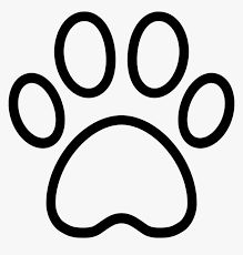 Dog Paw Outline, Outline Aesthetic, Paw Template, Paw Print Clip Art, Dog Ear, Dog Paw Print, Dog Pin, Dog Paw, Aesthetic Gif