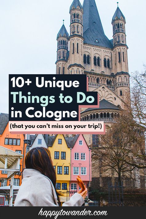 18 Unique and Fun Things to do in Cologne, Germany Visiting Germany, Cologne Christmas Market, Europe Travel Outfits Summer, Chocolate Museum, Germany Cologne, Germany Trip, Germany Travel Guide, 2024 Travel, Cities In Germany