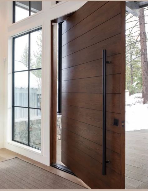 Pivot Entry Door- Andersen? Wood Pivot Door Entrance, Wooden Pivot Door, Front Pivot Door, Wood Pivot Door, Modern Pivot Door, Pivot Doors Entry, Pivot Entry Door, Pivot Front Door, House Entry Doors