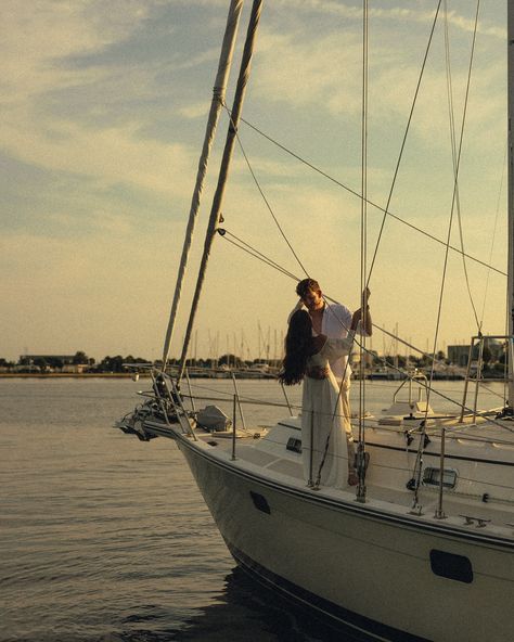 an evening at sea with peyton & caitlin ⛵️ • • • keywords: documentary photography, cinematic photography, visual poetry, storytelling, love, couples photoshoot, tampa elopement, travel photographer, couples inspo, romcom, movie scenes, sailboat, sail, sailboat photoshoot, 🏷️ #floridaphotographer #tampaphotographer #stpeteweddingphptographer #tampaweddingphotographer #destinationweddingphotograoher #stpetephotographer #film #visualpoetry #cinematicphotographer #floridaweddingphotographer ... Sailboat Photoshoot, Acadia Elopement, Tampa Elopement, Holiday Engagement, Photography Cinematic, Destin Florida Wedding, Love Film, Visual Poetry, Cinematic Photography