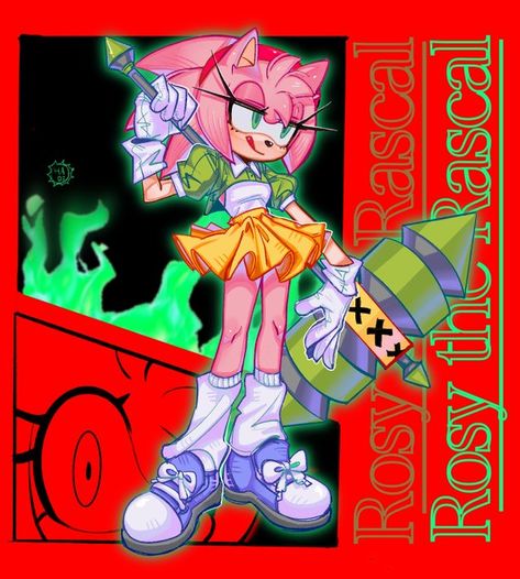 Hadi Sonic Art, Rose The Rascal, Sonic Au Designs, Amy Rose Banner, Rosy The Rascal, Sonic R, Game Sonic, Amy The Hedgehog, Sonic And Amy