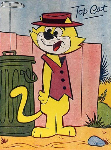 Top Cat Cartoon - a Hanna-Barbera prime time animated television series which ran from November 26, 1961 to April 18, 1962 for a run of 30 episodes on the ABC network. Cat Voice, Hanna Barbera Cartoons, Old School Cartoons, Top Cat, Morning Cartoon, Cartoon Photo, Classic Cartoon Characters, Saturday Morning Cartoons, Bd Comics