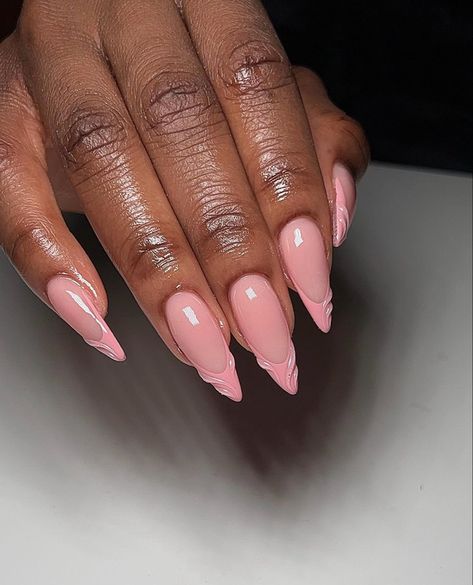 Girly Maintenance, Nails Board, Classy Almond Nails, Dubai Outfits, Pink Gel Nails, Airbrush Nails, Work Nails, Her Nails, Ombre Nail Designs