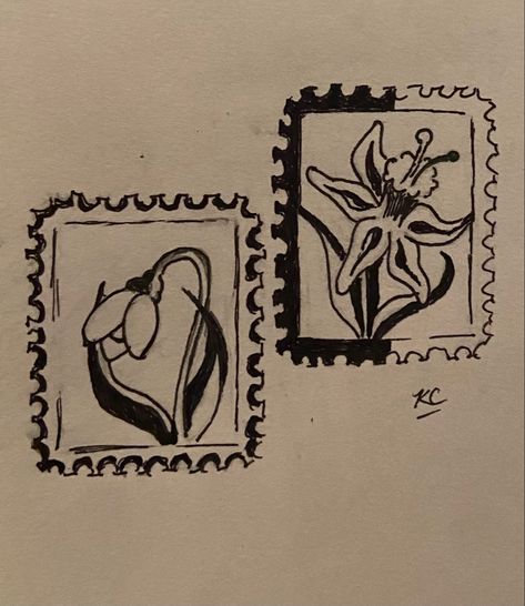 daffodil and snow drop postage stamps Bellflower Tattoo, Snow Drop Tattoo, Snow Drop Flower Tattoo, Daffodils Tattoo, Snowdrop Flower Tattoo, Snow Drop Flower, Postage Stamp Tattoo, Snow Drops Flowers, Daffodil Tattoo