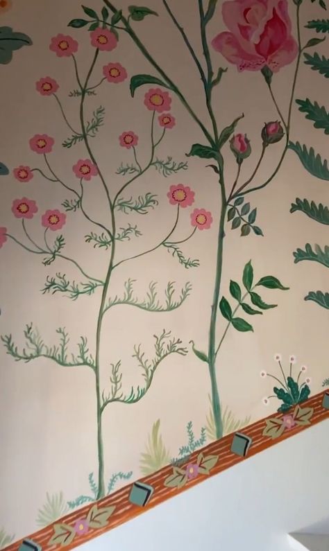 Interior Murals, Nathalie Lete, Inspirational Illustration, Bedroom Murals, Master Bedding, Dream Rooms, Mural Art, Floral Wall, My Dream Home