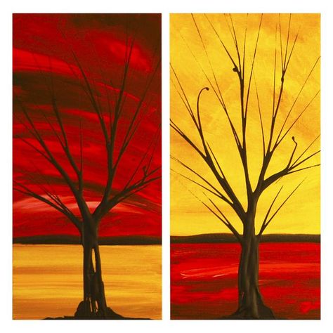 Acrylic Paintings On Canvas | > Abstract Art Dapore Contemporary paintings > LANDSCAPE CANVAS ART ... Split Canvas Painting Ideas, Split Canvas Painting, Canvas For Boyfriend, Contemporary Drawing, Contemporary Landscape Painting, Painting Ideas On Canvas, Landscape Canvas Art, Night Painting, Painting Class