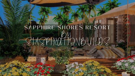 Sapphire Shores Resort | SimspirationBuilds on Patreon Honeymoon Villas, Luxury Spa Resort, Live In Australia, Sims 4 Patreon, Romantic Dinner For Two, Water Villa, Casas The Sims 4, Soak Up The Sun, Luxury Spa