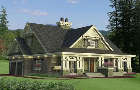 Love this layout! Rooms together and major open concept throughout. Craftsman Style Homes, Craftsmen Homes, Craftsman House Plans, Cottage House Plans, Historic Preservation, National Trust, Craftsman House, Dream House Plans, Craftsman Style