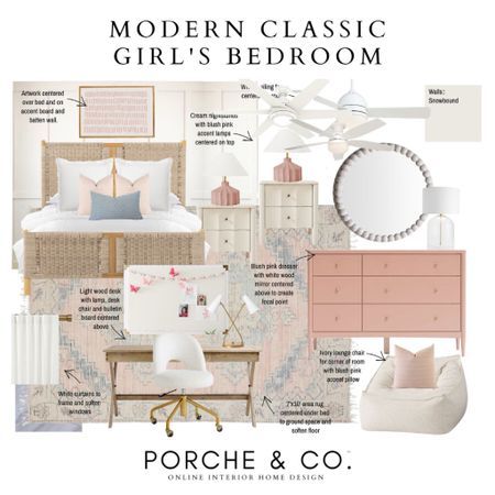 Mood Board Ideas, Bedroom Mood Board, Pink Dresser, Kids Rooms Inspo, Sarah Sherman, Room Makeovers, Girl Bedroom Designs, Interior Design Mood Board, Mood Board Design