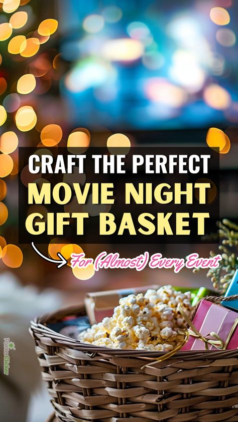 Looking for the ultimate gift? Dive into our treasure trove of movie night gift basket ideas! Whether it's for a cozy couple's evening, a fun family night, a thoughtful teacher's present, or a festive Christmas gathering, we've got you covered. Discover DIY tips, dollar tree hacks, and unique suggestions to craft the perfect basket for adults, kids, and everyone in between. Make your next gift unforgettable and ensure no one misses out on the ultimate movie night experience. Movie Night Auction Basket, Movie Night Basket Ideas, Dollar Tree Movie Night, Cozy Night In Gift Basket, Couples Gift Basket, Movie Night Gift Basket Ideas, Baskets For Couples, Movie Basket, Movie Basket Gift