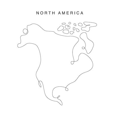 Continent Map, West World, Vector Line Art, Country Aesthetic, North America Map, Minimalist Drawing, Vector Line, America Map, Crafty Creations