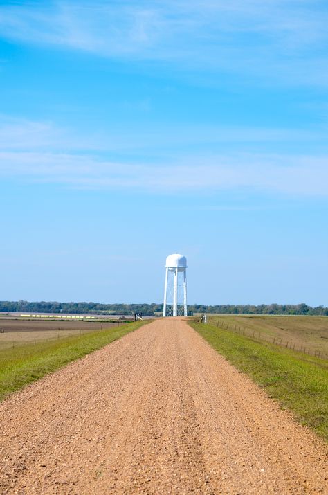 Mississippi Delta- Riding the Levee Mississippi Delta Aesthetic, Delta Aesthetic, Delta Girl, Dirt Roads, Mississippi Delta, Gravel Road, Her World, Mississippi, Magnolia