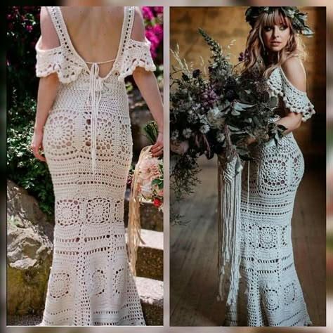 Crochet Bridesmaid Dress, Crochet Evening Gown, Crochet Wedding Guest Dress, Crochet Wedding Dress Pattern Free Gowns, Crochet Wedding Dress Pattern Free, Crochet Prom Dress, Free Wedding Dress Patterns, Crochet Gown, Crochet Wedding Dress