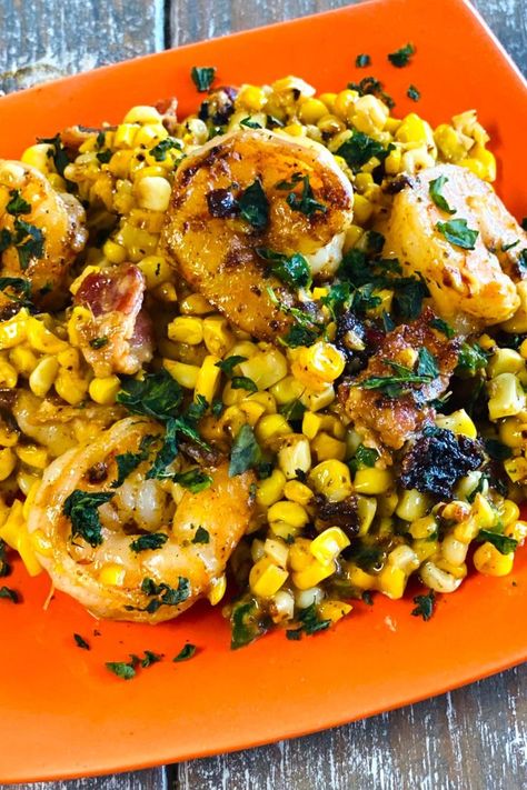 shrimp with corn Blackstone Griddle Recipes Dinners Salmon, Breakfast Blackstone Griddle Recipes, Blackstone Griddle Recipes Dinners Fish, Blackstone Seafood Recipes, Blackstone Griddle Recipes Dinners Shrimp, Blackstone Seafood, Blackstone Shrimp Recipes, Shrimp On Blackstone Griddle, Griddle Sides