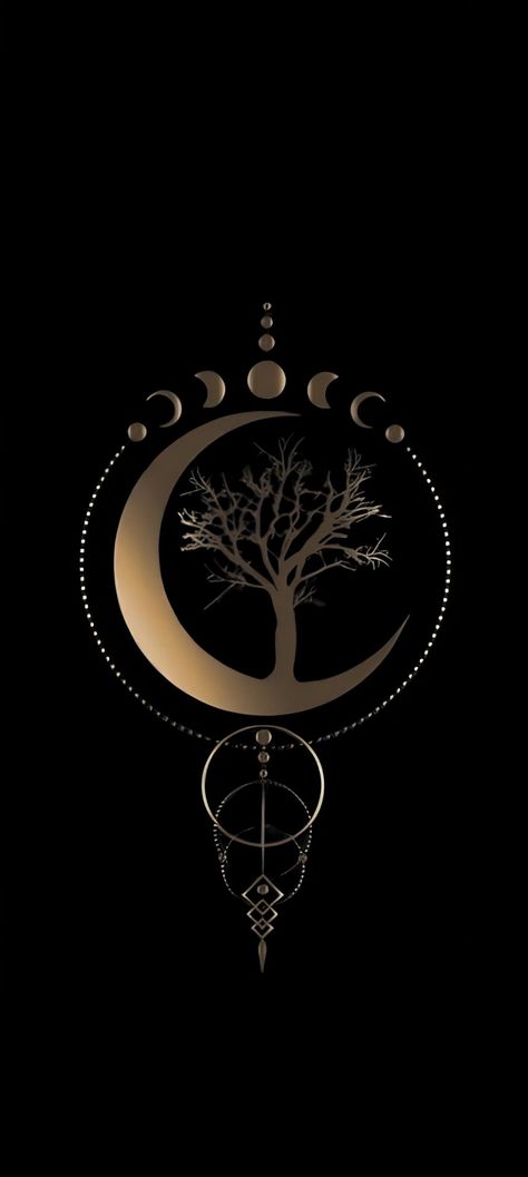 Celtic Wallpaper Iphone, Sigil Wallpaper, Fantasy Sigil, Celtic Wallpaper, Gold And Black Wallpaper, Black Wallpapers, Witchy Wallpaper, Beautiful Wallpaper For Phone, Beautiful Wallpaper