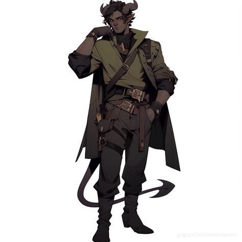 Tiefling Ranger Dnd Male, Rouge Dnd Character, Dnd Character Design Male Tiefling, Dnd Rouge Art, Rouge Armor, Rouge Dnd Character Concept, Tiefling Rogue Male, Dnd Rogue Male, Rouge Character Design