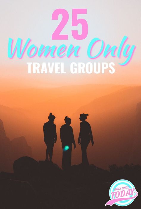 How about traveling with a women only tour group. Travel in the security of a group, but only with other women! This concept is such a successful formula and tour operators already know what you want from your trip! We compiled a list of 25 awesome female travel groups! #WomenTravelGroups #FemaleTravelers #WomenOnlyTours #PowerfulWomen Tour Group Travel, Tour Group, Travel Club, Travel Safety, Women Travel, Group Travel, Solo Female Travel, Group Tours, Travel Tours