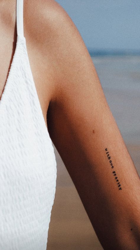 Dainty Written Tattoos, Horizontal Tattoo Ideas, Horizontal Tattoo, Written Tattoos, Tattoo Placements, Inspiration Tattoos, Dainty Tattoos, Dream Tattoos, Little Tattoos